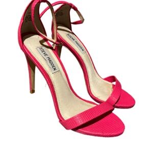 Steve Madden Hot Pink Strappy Stiletto Sandals